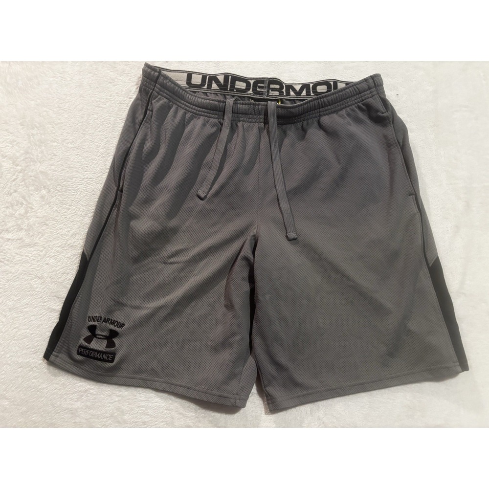 Under Armour Training Active Short Performance Shorts Men's Large Gray Gym